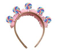 Lollipop Headband Girls, Pink Cute Headband, Candy Hair Accessories, Lollipop Headband for Girls with Pink Hair Accessories, Perfect Candy-Themed Costume Props for and Young Girls