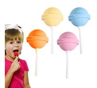 Lollipop Molds Silicone - 4-Piece Professional Lollipop Making Kit, Features Platinum-Cured Flavor-Neutral Material, Reinforced Stabilizer Base Prevents Sagging And Ensures Perfectly Uniform Shapes |