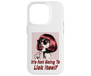 Lollipop Retro Funny, Elle ne va Pas se lécher Toute Seule Coque pour iPhone 14 Pro