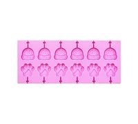 Lollipop Silicone Cute Animals Fruits Flower Model Home-Made Kids Lollipop 12/66 PCS Sans Bâton Halloween Chocolat Moules Forme Variété Forme Sphère en Silicone Douche Bébé