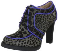 Lollipops Nabab Leopard Derby, Escarpins femme - Gris (Grey), 37 EU