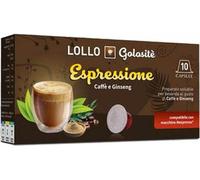 Lollo Box Golositè Getränkekapseln Espressione, Ginseng, kompatibel mit Nespresso-Kapselsystem, 10 Kapseln