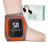 lollyes Masseur de pieds pour neuropathie, massage à triple méthode de renouvellement des pieds avec 3 vitesses et 3 températures, enveloppement chauffant sans fil pour pieds et chevilles, masseurs de