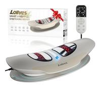 Lollyes Masseur lombaire intelligent rechargeable 2000mAh | Traction réglable, massage vibrant 3 niveaux, chaleur apaisante, idéal après bureau, conduite ou position assise