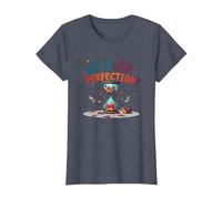 Lollygagging : Why Rush Perfection? Citation Amusante Slow Life T-Shirt, Femme, Bleu Chiné, XXL