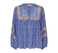 Lollys Laundry, Femme, Blouses et Chemises, Bleu, Taille: 36 FR Chemisier Féminin avec Détail à Volants