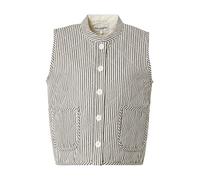 Lollys Laundry Gilet 'Cairo' noir / blanc naturel, Taille M