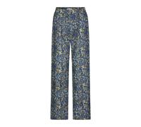 Lollys Laundry - Pantalon bleu à taille élastique avec poches - Femme - Pantalons - Multicolore - Taille: 38 FR