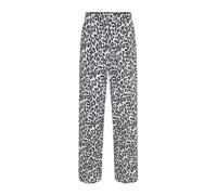 Lollys Laundry - Pantalon Élégant Imprimé Léopard - Femme - Pantalons - Noir - Taille: 42 FR