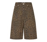 Lollys Laundry - Shorts Imprimé Léopard - Modèle Élégant - Femme - Shorts - Brun - Taille: 42 FR