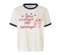 Lollys Laundry - Tee-shirt en Coton Blanc Style - Femme - Tops - Blanc - Taille: 36 FR