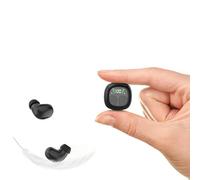 Loluka Écouteurs Bluetooth invisibles, discrets, petits et discrets, pour le travail, le sommeil invisible, sans fil, étanches pour les petits canaux auditifs, bourgeons