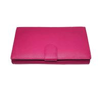 LOLUNA® Compagnon de Voyage Multifonction Double Face Tout en Un, Porte chéquier, Carte, Monnaie et identité - idée Cadeau Noël, fête, Anniversaire - Fuchsia