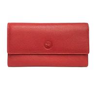 LOLUNA® Compagnon de Voyage Multifonction Tout en Un, Porte chéquier, Carte, Monnaie et identité - idée Cadeau Noël, fête, Anniversaire - Rouge