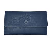 LOLUNA® Compagnon de Voyage Multifonction Tout en Un, Porte chéquier, Carte, Monnaie et identité - idée Cadeau Noël, fête, Anniversaire - Bleu