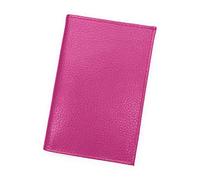LOLUNA® Etui Carte Grise Cuir, permis Conduire Voiture, identité et Assurance - 4 Volets - Plusieurs Couleur Homme et Femme (Fuchsia)