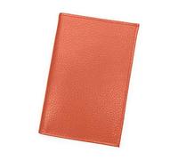 LOLUNA® Etui Carte Grise Cuir, permis Conduire Voiture, identité et Assurance - 4 Volets - Plusieurs Couleur Homme et Femme (Orange)