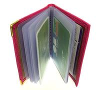 LOLUNA® - Etui Porte-Carte 22 Pages Format Livre Compact en Cuir Graine Couleur Mode pour Homme et Femme