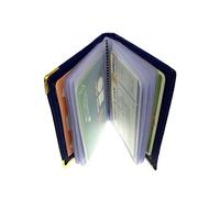 LOLUNA® - Etui Porte-Carte 22 Pages Format Livre Compact en Cuir Graine Couleur Mode pour Homme et Femme