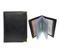 LOLUNA® - Etui Porte-Carte 22 Pages Format Livre Compact en Cuir Graine Couleur Mode pour Homme et Femme