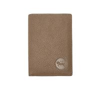 LOLUNA® Etui Porte Carte de crédit RFID - NFC- 3 Volets - 9 Cartes - Mini Portefeuille - Compact - Homme/Femme - Cuir Vachette Véritable - Taupe