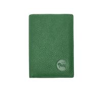 LOLUNA® Etui Porte Carte de crédit RFID - NFC- 3 Volets - 9 Cartes - Mini Portefeuille - Compact - Homme/Femme - Cuir Vachette Véritable - Vert
