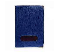 LOLUNA® Etui protège Passeport français et Autres Pays en Cuir Robuste Compact Existe en Plusieur Couleur (Bleu)