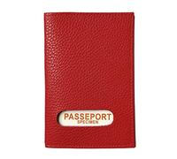 LOLUNA® Etui protège Passeport français et Autres Pays en Cuir Souple Compact pour Toute la Famille (Rouge)