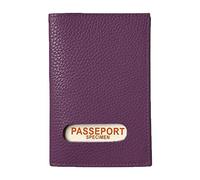 LOLUNA® Etui protège Passeport français et Autres Pays en Cuir Souple Compact pour Toute la Famille (Violet)