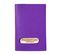 LOLUNA® Etui protège Passeport français et Autres Pays en Cuir Souple Compact pour Toute la Famille - Violet vive