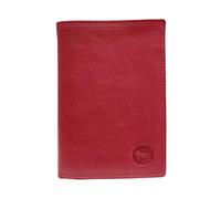 LOLUNA® Grand Classique Portefeuille Homme en Cuir Multi Cartes Protection RFID Blocage - idée Cadeau Noël, fête, Anniversaire - Rouge