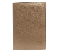 LOLUNA® Grand Portefeuille Classique en Cuir Vachette Souple 4 Volets Pratique pour Placer Carte Grise - permis - identité - Cartes - Billet - Monnaie - Idée Cadeau pour Homme et Femme - Taupe