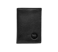 LOLUNA® Mini Portefeuille Cuir Protection RFID Blocage, Format Mini Poche, Complet pour 10 Cartes et Monnaie - Idée Cadeau - Noir