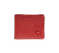 LOLUNA® Petit Portefeuille Italien Homme en Cuir Protection RFID Blocage - Format Carte crédit - idée Cadeau Noël, fête, Anniversaire - Rouge