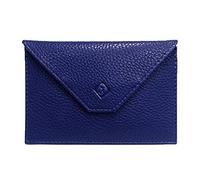 LOLUNA® Pochette Format enveloppe pour Papier Voiture, Carte Grise, permis Conduire Tout en Cuir Plusieurs Couleur Homme et Femme (Bleu)