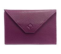 LOLUNA® Pochette format enveloppe pour papier voiture, carte grise, permis conduire tout en cuir plusieurs couleur homme et femme (Violet)