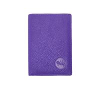 LOLUNA® Porte carte cuir, RFID, 3 volets, 9 cartes, Compact, Mini Portefeuille, billet, identite, permis, Femme (Violet)