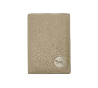 LOLUNA® Porte carte cuir, RFID, 3 volets, 9 cartes, Compact, Mini Portefeuille, billet, identite, permis, Homme / Femme (Taupe)