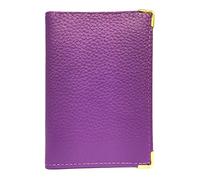LOLUNA® - Porte Carte d'identité et permis de Conduire en Petit Format Compact, Fin et Plat, Cuir dans Plusieurs Couleurs (Violet)
