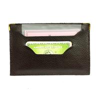 LOLUNA® Porte Carte Grise Plat Double Face Cuir pour Document Voiture, permis, Assurance et Carte crédit Existe en Plusieurs Couleur (Marron)