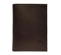 LOLUNA® Porte Carte identité - Permis de Conduire - Carte bancaire - Vitale - Navigo - Fidélités - Petit Format Compact, Fin et Plat, Emplacement Cousu, en Cuir dans Plusieurs Couleurs - Brun