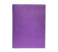 LOLUNA® Porte Carte identité - Permis de Conduire - Carte bancaire - Vitale - Navigo - Fidélités - Petit Format Compact, Fin et Plat, Emplacement Cousu, en Cuir dans Plusieurs Couleurs - Violet