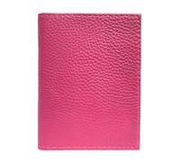 LOLUNA® Porte Carte identité - Permis de Conduire + étui Carte RFID - Carte bancaire - Billet - Petit Format Compact, Fin et Plat, Emplacement Cousu, en Cuir dans Plusieurs Couleurs - Fuchsia