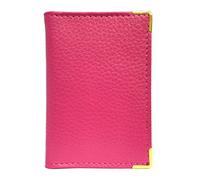 LOLUNA® Porte-Carte Simple 1 à 2 Carte + étui Carte RFID, Compact en Cuir Existe en Plusieur Couleur pour Homme et Femme - Fuchsia
