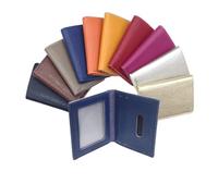 LOLUNA® Porte-Cartes en Cuir, Carte de crédit, permis et identité Petit Format, Carte visites pour Femme et Homme - Bleu