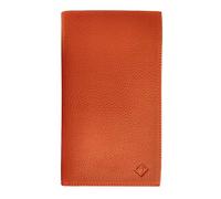 LOLUNA® Porte chéquier Talon en Haut, Compact Format Portefeuille avec Carte bancaire, en Cuir Disponible dans Plusieur Couleur (Orange)