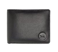 LOLUNA® Porte-Monnaie Homme Classique, Portefeuille Format Paysage, Italien, American, en Cuir pour Ranger 6 Cartes, permis, identité, Billets et Monnaie - Noir