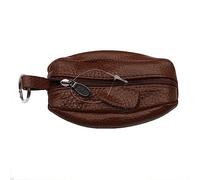 LOLUNA® Porte-Monnaie Homme Cuir véritable Souple Forme Grain de café - Bonne qualité - 1 côté - 1 Anneau Clé - Plusieurs Couleur - Brun