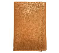 LOLUNA® Porte Papier Voiture Cuir Souple + étui Carte RFID, Format 3 Volets Compact, Carte Grise, permis, identité, Assurance, crédit - Camel