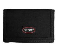 LOLUNA® Portefeuille scratch en toile, Porte monnaie, Billet, Carte, Identité, Permis et doublure résistante -Noir